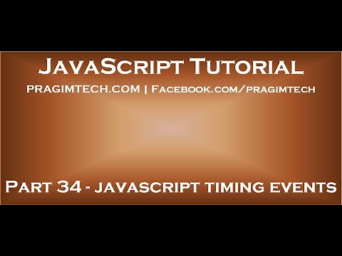 JavaScript timing events
