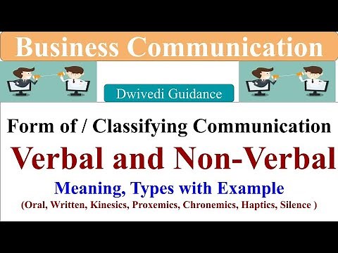 Classifying Communication, verbal, kinesis, haptics, proxemics, chronemics, business communication