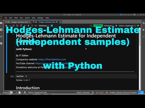 Python - Hodges-Lehmann (Ind. Samples)