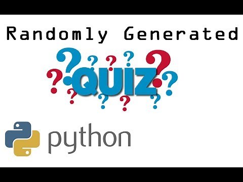 Randomly Generating Multiplication Quiz in Python