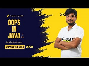 OOPs in Java Explained | What is OOPs? | Full Theory + Real Life Examples | Programming Adda