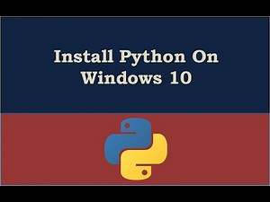 Installing Python on Windows 10