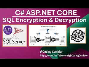 SQL Server Encryption and Decryption By Password Using Symmetric Keys in C# ASP.NET Core