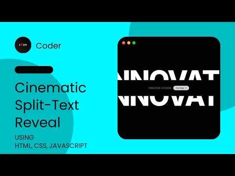 Cinematic Split-Text Reveal | CSS Clip-Path & JS Lerp Physics (HTML, CSS, JS)