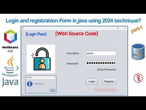 Login and Registration - Java | How to Create a Login Form in Java using Netbeans and MySQL Database