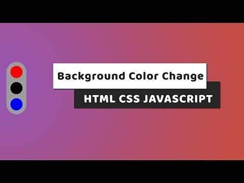 Background Color Change animation using javascript | Change Background Color On Click