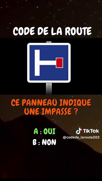 Code de la route #codedelaroutequestion #panneaudesignalistion #codedelaroute #permisdeconduire #viral
