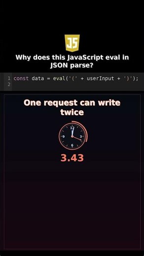 Why does this JavaScript eval in JSON parse? #javascriptbackend