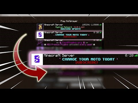 Minecraft - How to add Server Icon & MOTD