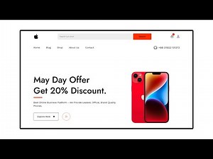 Mobile Shop Website Design Using Html CSS JavaScript 2023.