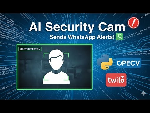 Build an AI Security Camera with Python | Sends Real-Time WhatsApp Alerts!