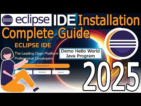 How to install Eclipse IDE 2024-12 on Windows 10/11 with Java JDK 23 [ 2025 Update ] Java Developers