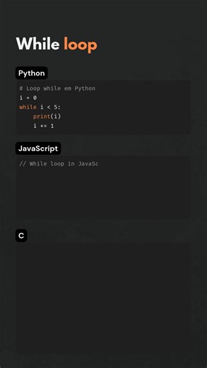 While loop in Python vs JavaScript vs C programming #python #cprogramming #javascript | Nomad Joao