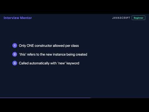What is a Constructor in JavaScript? | 90 Second Explanation