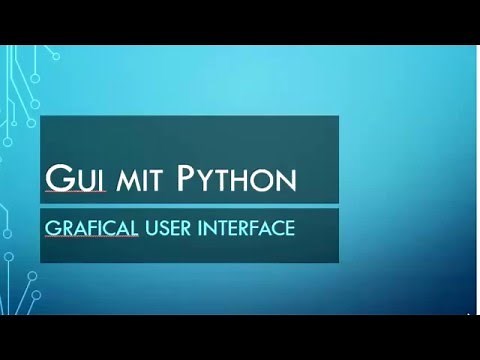 001 GUI mit Python: das Hauptfenster
