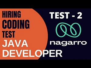 Test - 2 | Nagarro | Hiring Coding Test | Java | Software Engineer | Online Interview | DSA