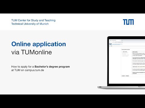 How to apply for a bachelor's degree program | A TUMonline Tutorial
