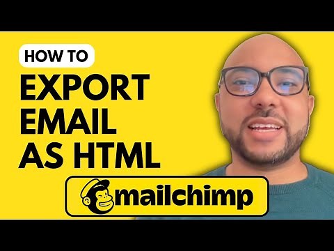 How to Export MailChimp Email as HTML