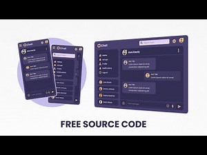 Responsive Chat Web App Using HTML & CSS | Free Source Code | M.A Developer