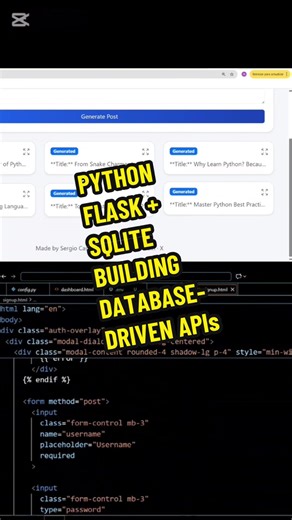 🚀 Python Flask SQLite = Powerful APIs Made Simple 🐍🗄️ Want to build a backend fast without overcomplicating things? Using Flask with SQLite is a perfect combo for lightweight, efficient, and scalable applications. 🔹 Flask keeps your API clean and flexible 🔹 SQLite handles data storage with zero setup 🔹 Ideal for prototypes, learning projects, and small-to-medium apps From creating tables to handling CRUD operations, this stack lets you focus on logic and features, not heavy configuration. 