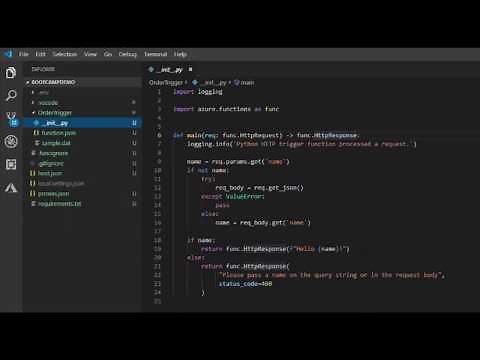 Step02 - Create a Azure function in Python on Visual Studio Code