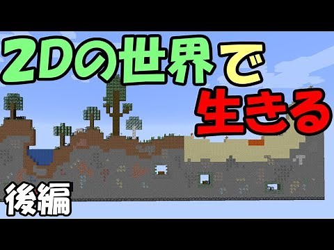 【マインクラフト】#2 新・２Ｄの世界で生きる ～最終回～【配布ワールド】【マイクラ実況】