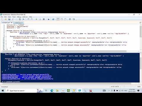 How To Change or Restart Service Accounts For Multiple SQL SERVERS AT Once Using Powershell