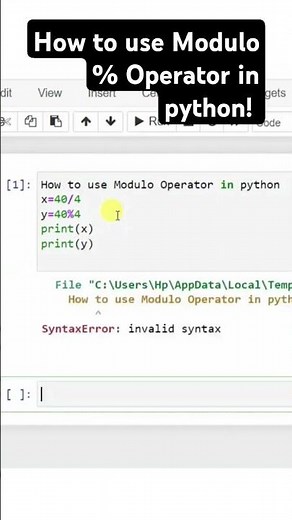 How to use Modulo Operator in python! | Intelligence Logic