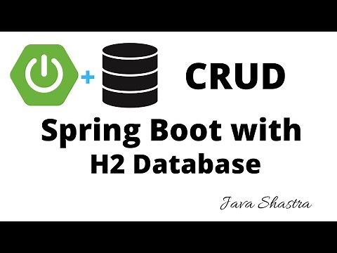 Spring Boot Data Jpa with h2 Database CRUD Application