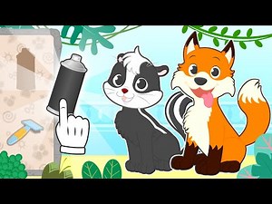 BABY PETS 🦊🦨 Kira and Max dress up as FOX and SKUNK