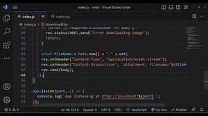 Node.js Express Instagram API to Download Posts & Videos of User Using URL Using EJS in Browser
