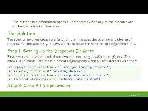 How to Close Dropdowns Automatically on Click Events in JavaScript