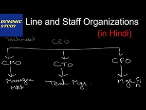 Line and Staff Organization (in Hindi)