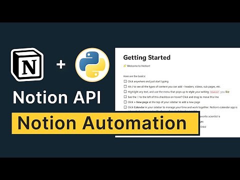 Automate Your Notion Workflow With Notion API And Python | Full Tutorial