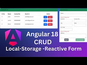 Angular 18 CRUD with Local Storage | Angular 18 Tutorial