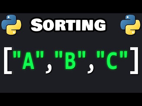 Python SORTING is easy (sort of) 🔀