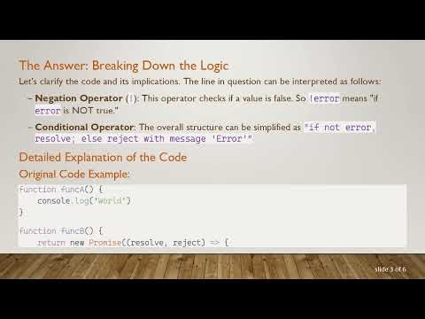 Understanding the Conditional Operator with a Negation in JavaScript