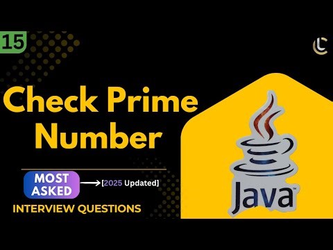 Java Program to Check Prime Number | Prime Number in Java Explained for Beginners