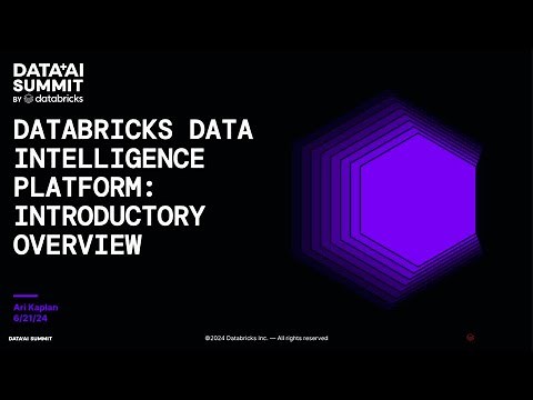 Databricks Data Intelligence Platform: Introductory Overview
