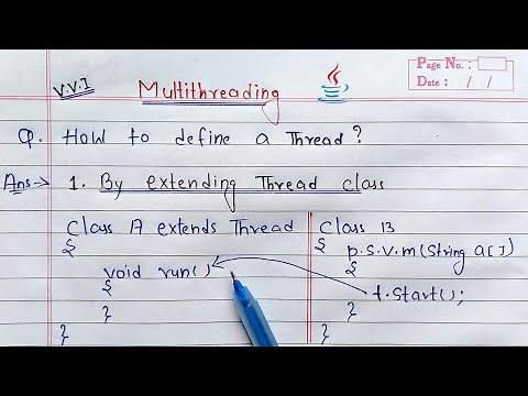 Multithreading- by extending Thread class in java