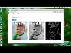 Simple Image Processing App With Node JS + OpenCV (node-opencv)