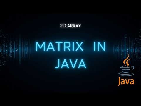 Matrix in JAVA || 2D Array TAMIL|| Input and Output in Matrix||#interview #matrix #java #tamil