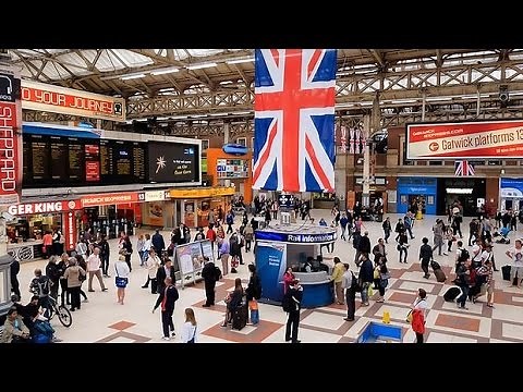 A Walk Through The London Victoria Station, London, England