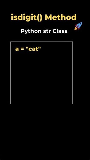 17. isdigit() method in String class | Python #coding #datascience