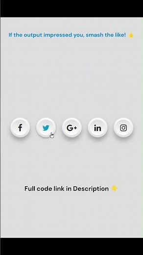 ✨ Stylish 3D Social Media Buttons | HTML & CSS