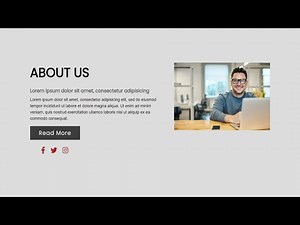 Responsive About Us Section Using HTML & CSS | About Us Page | HTML & CSS Tutorial
