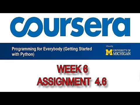 Coursera Python for Everybody EP-11 | Assignment 4.6 Solution (Week 6) | Shoeb Solves