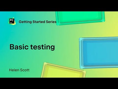 Basic testing in PyCharm | Getting started