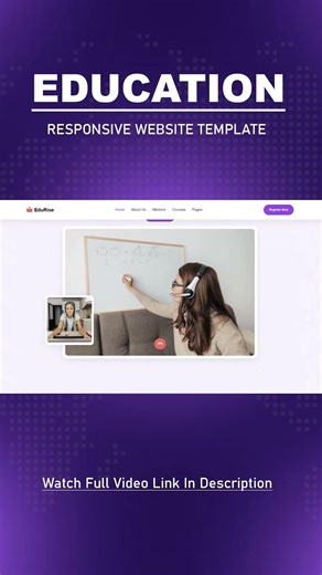 Create A Responsive Education Website Design - HTML / CSS / JavaScript From Scratch