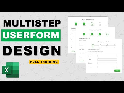 Multistep userform design in excel | Advanced excel